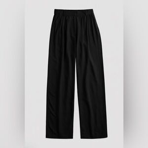 Abercrombie Curve Love Ultra Wide Leg Crepe Tailored Dress Pant